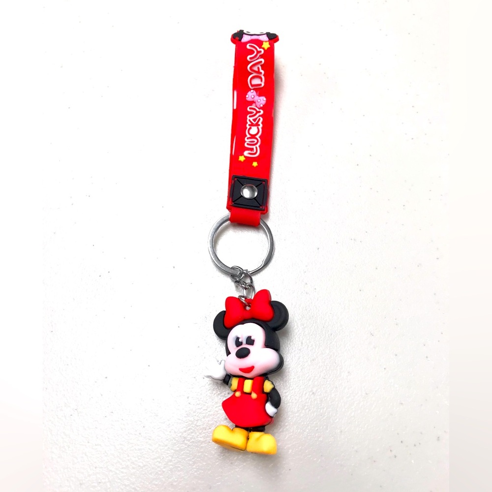 Disney Minnie Mouse Keychain - Red and Yellow